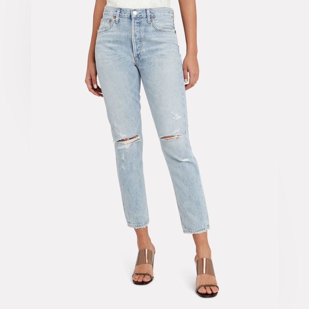Agolde Jamie High Rise Classic Jean in Shakedown Size 25